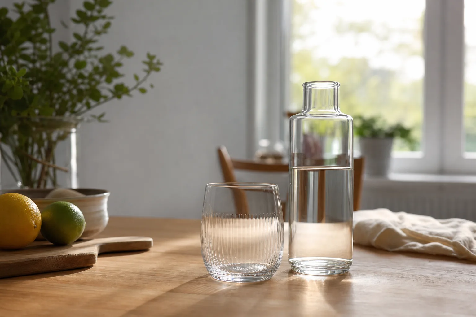 Förberedelser inför en drink.