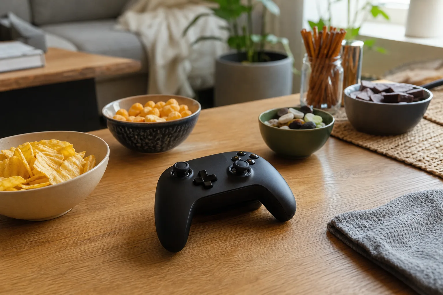 Förberedelser inför en spelkväll
