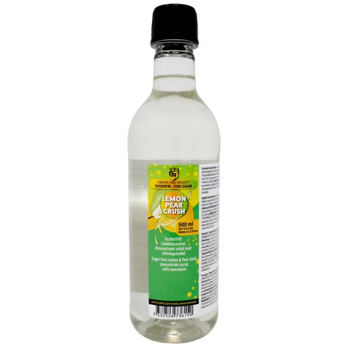 Zero Lemon & Pear Crush koncentratflaska