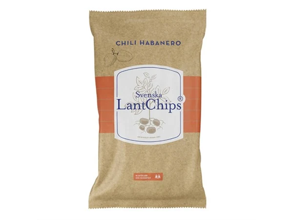 LantChips Chili Habanero i en 200 g-påse