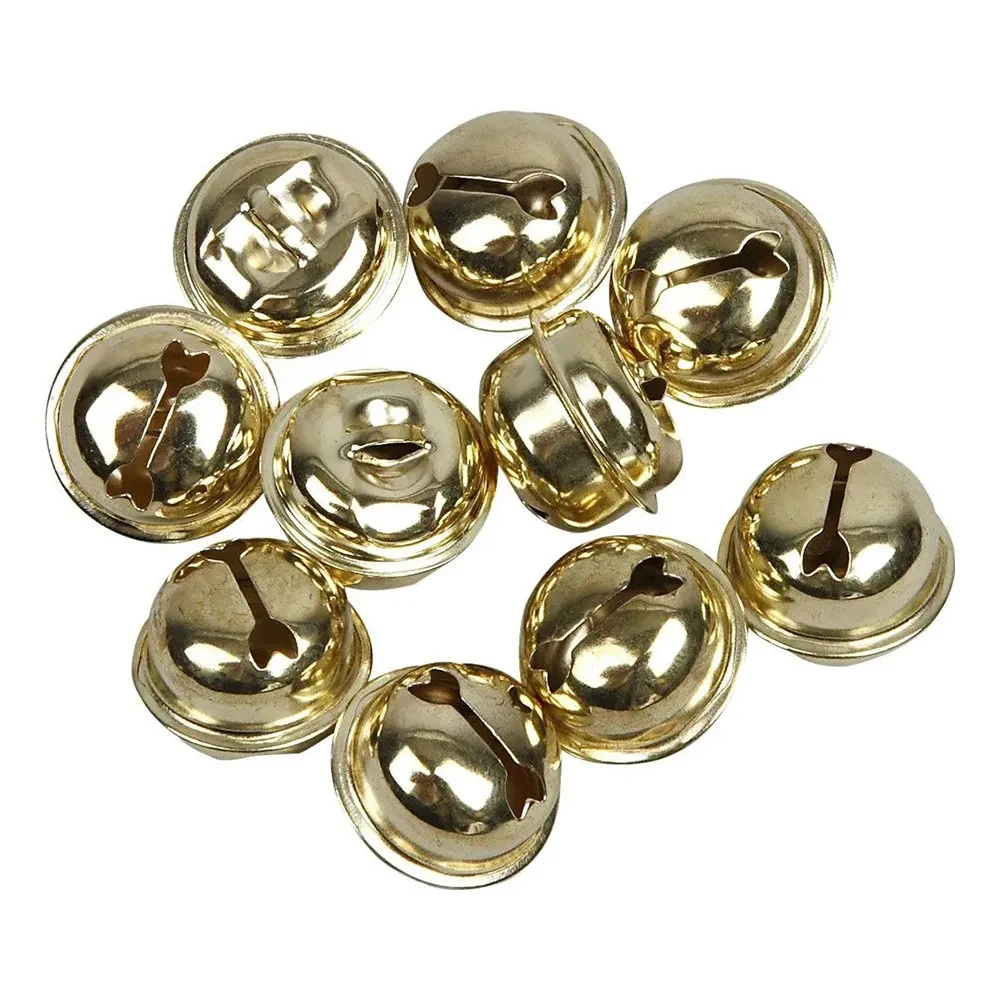 Bjällror Guld Stora, guldfärgat 12-pack.