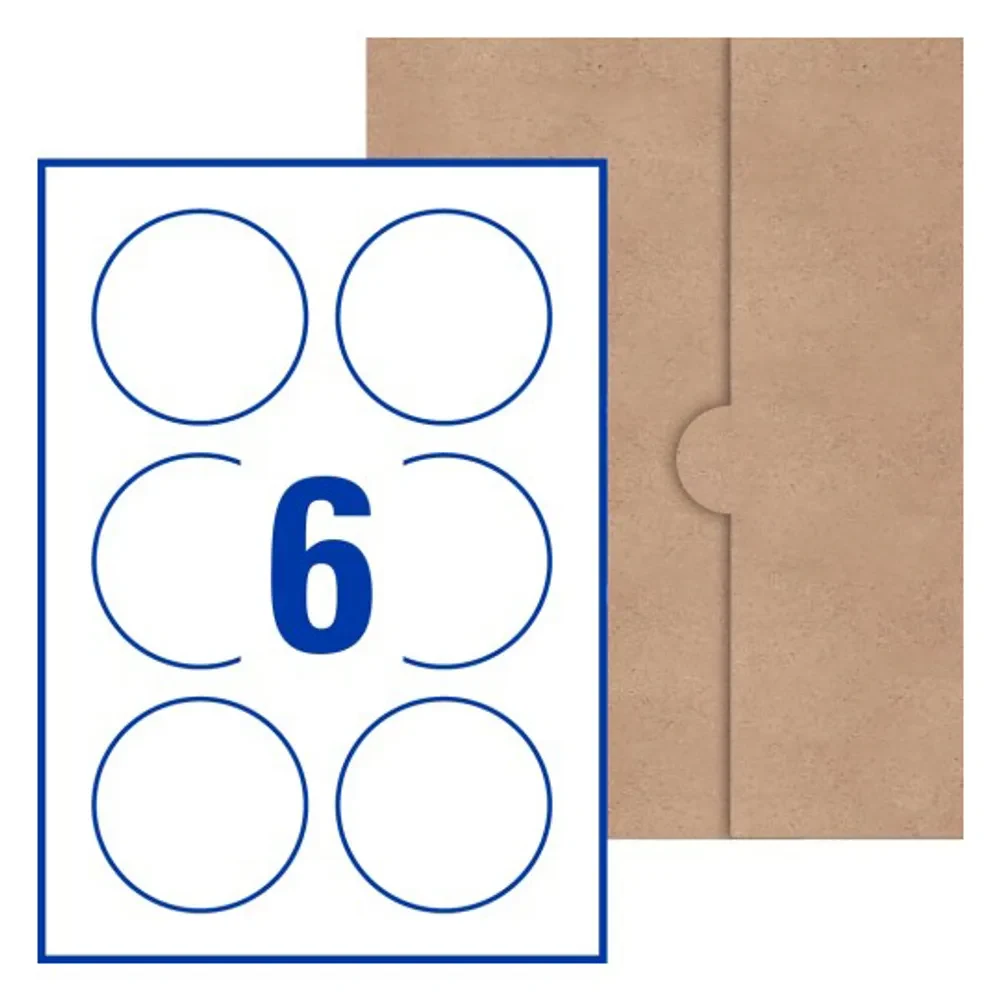 Designa Ditt Eget Klistermärke-6-pack Ø 80 mm