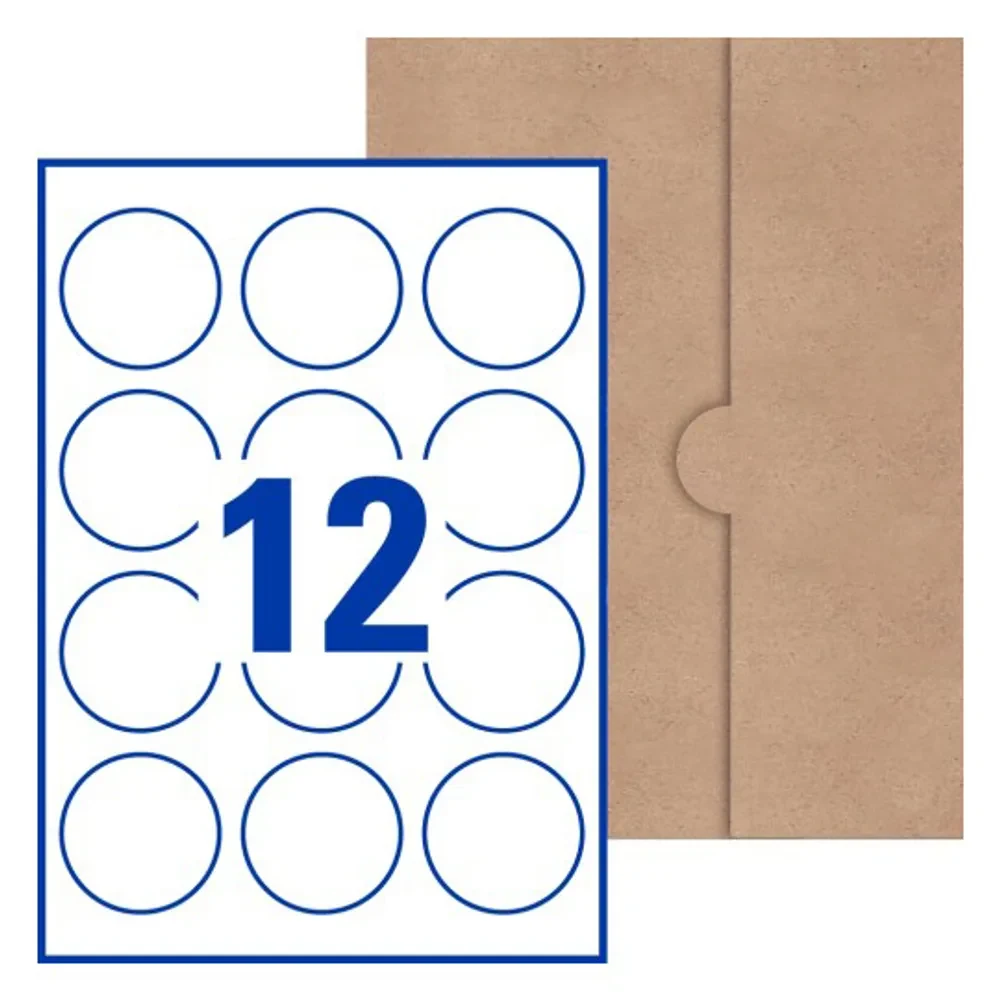 Designa Ditt Eget Klistermärke-12-pack Ø 60 mm
