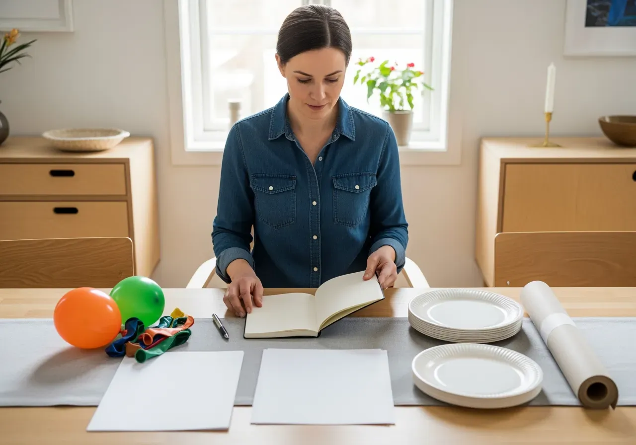 Planering för fest och kalas