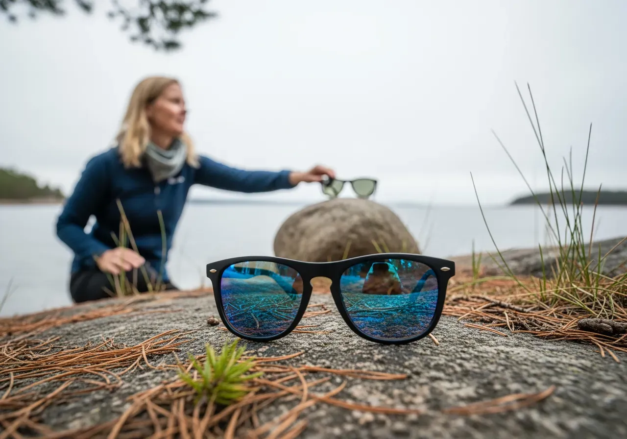 Solglasögon med färgat glas