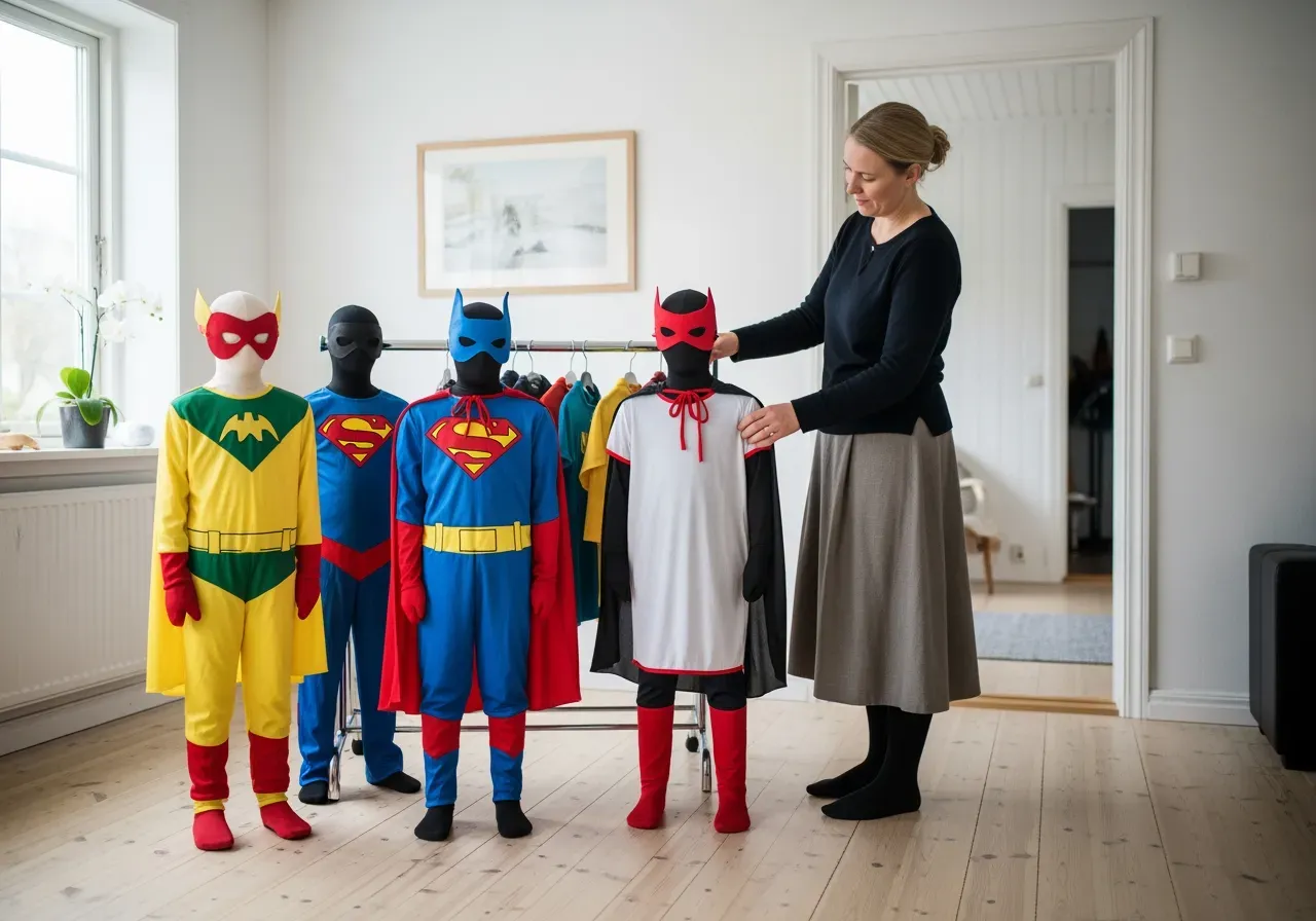 Superhjältar för tjejer dräkter