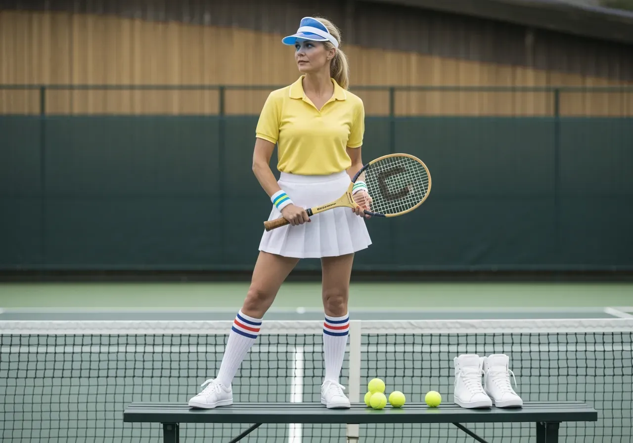 Ikonisk tennisstil från 80-talet