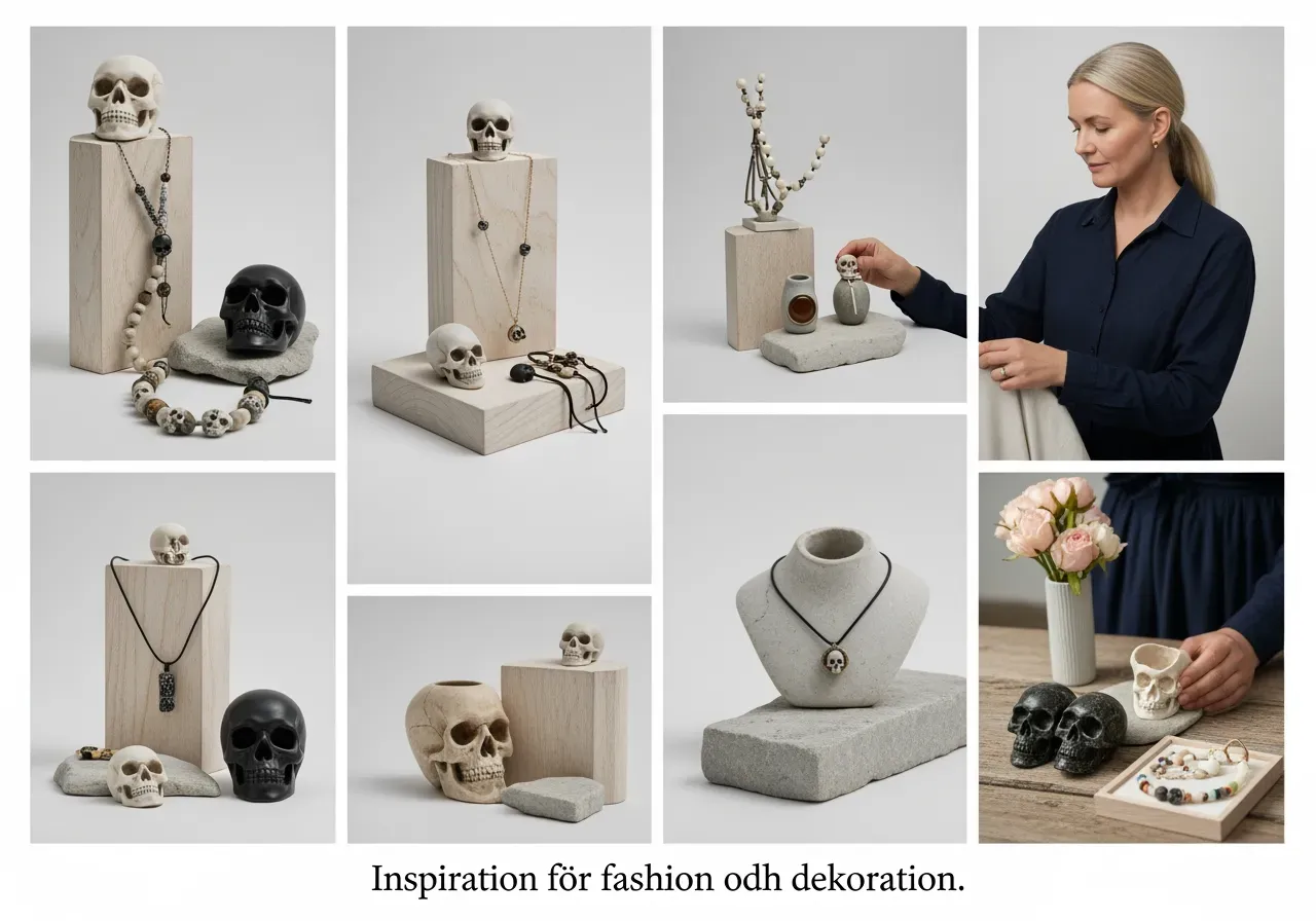 Inspiration för dödskallemode och dekoration