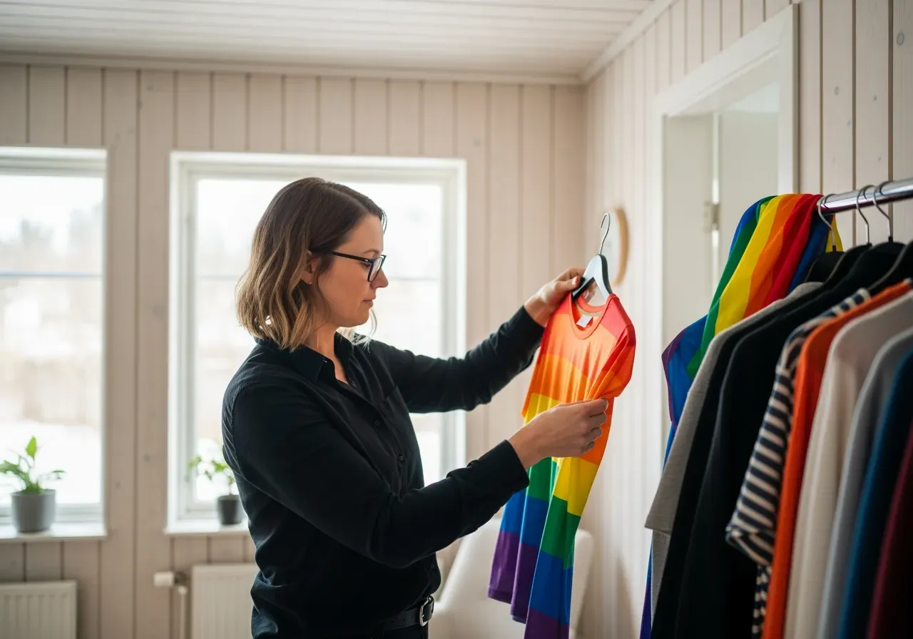 Färgglada pridekläder för dam
