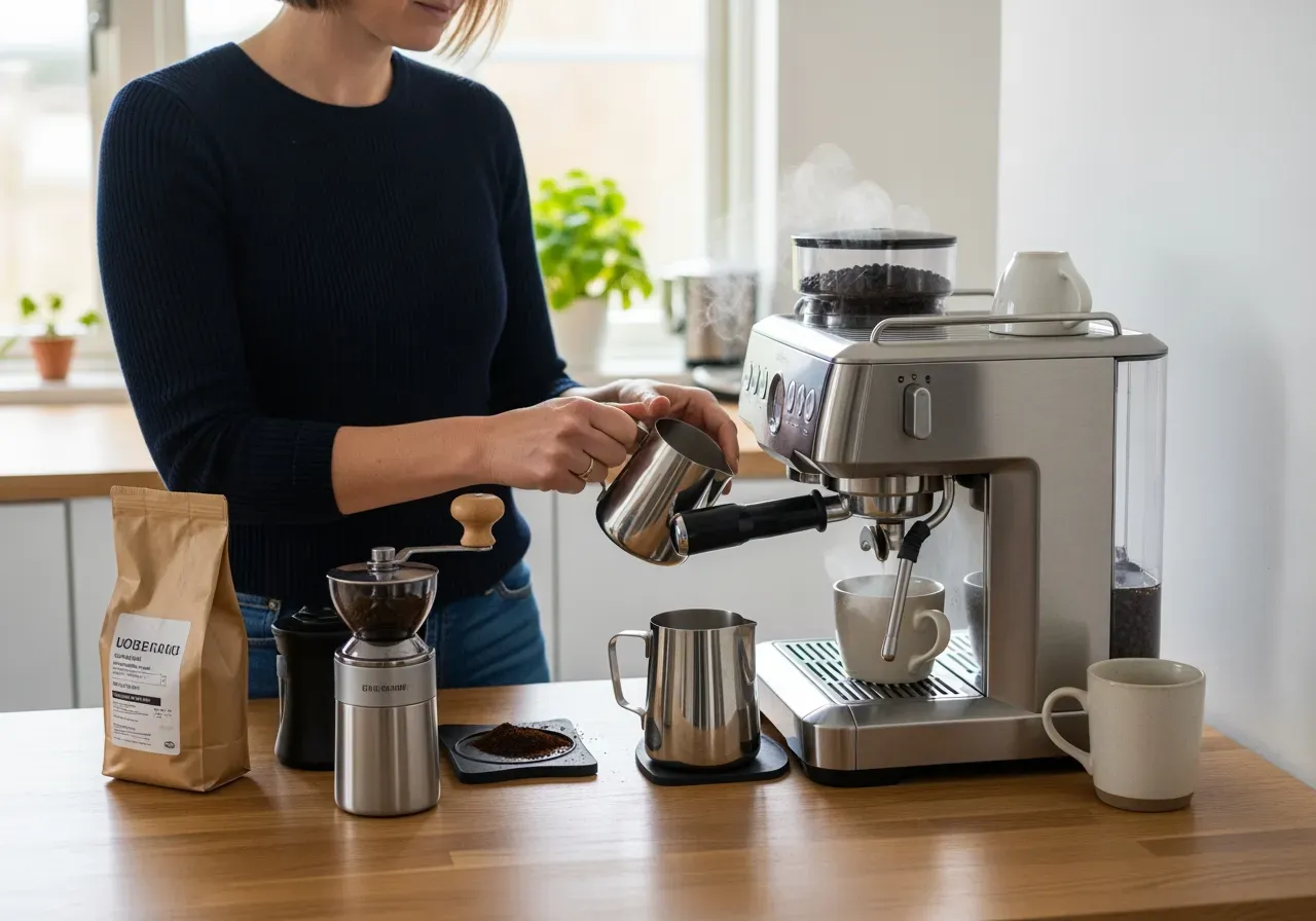 Baristakaffe hemma steg för steg