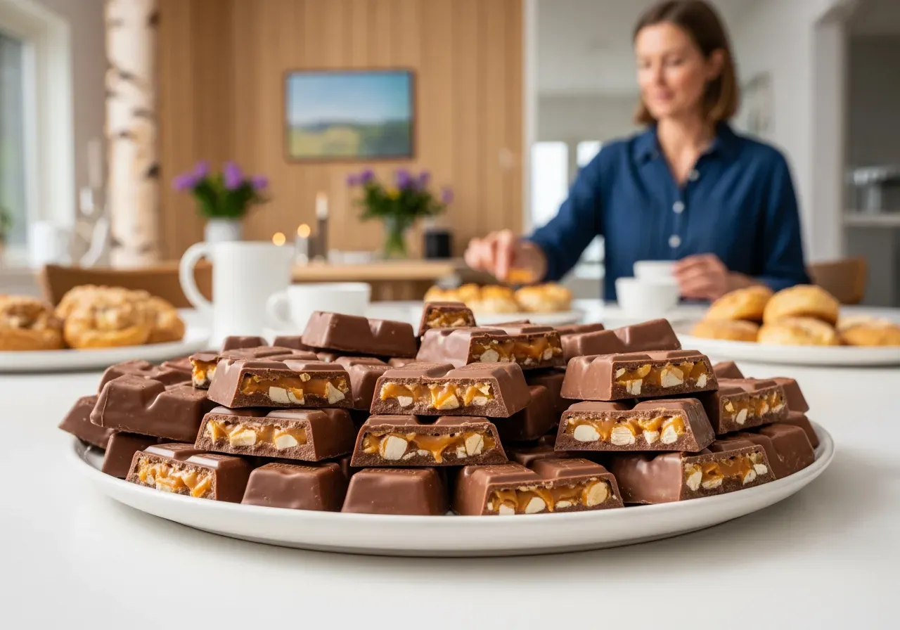 Daim snacks för fika och fest