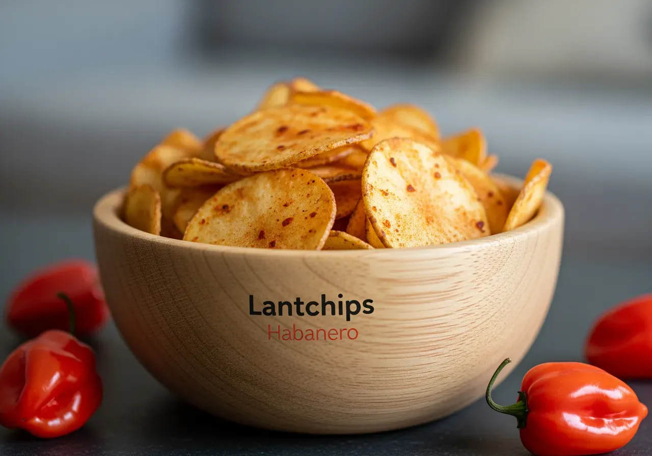 Lantchips Habanero i skål