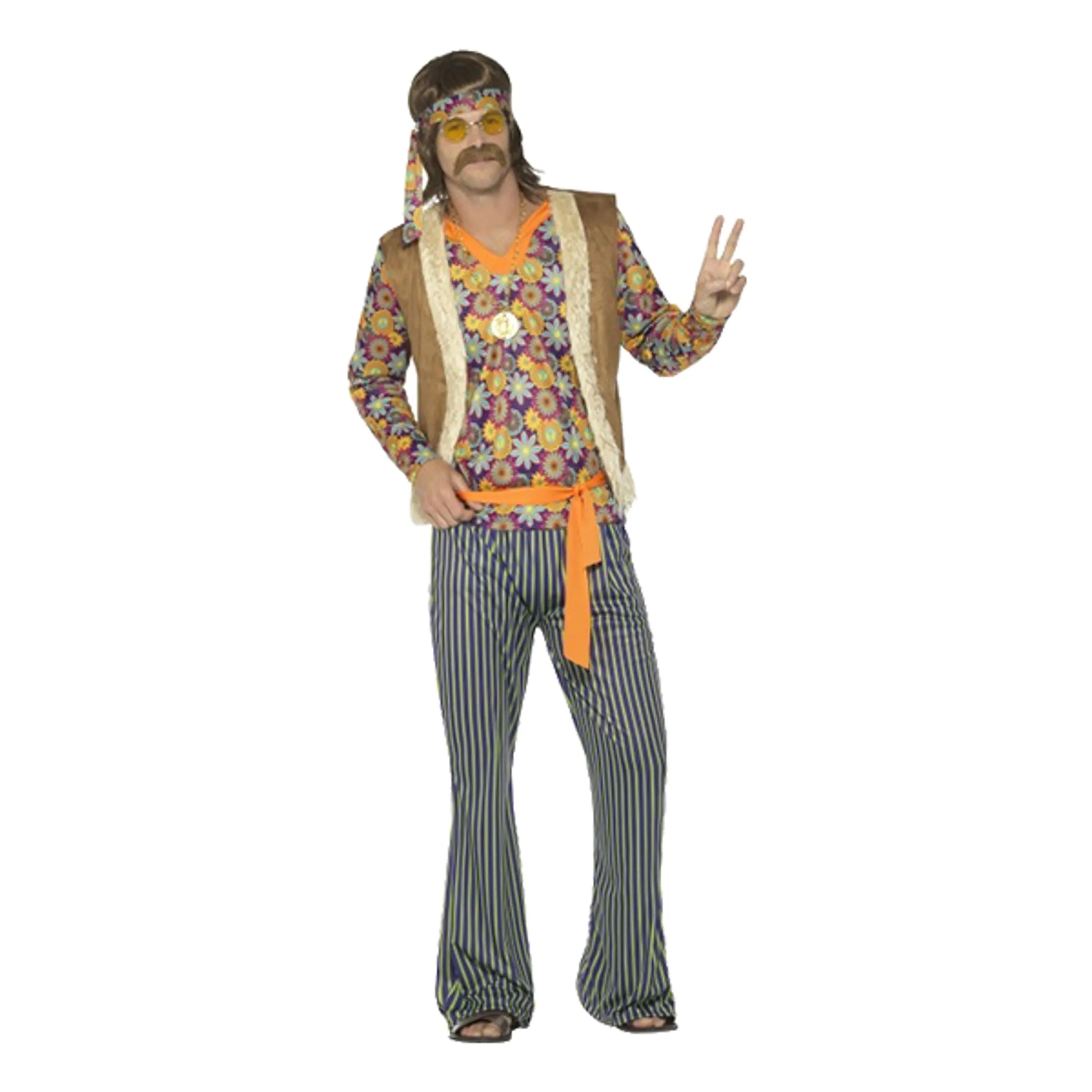 60-tals Hippiekille Maskeraddräkt