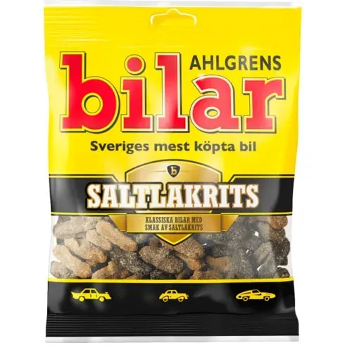 Ahlgrens Bilar Saltlakrits 100 gr