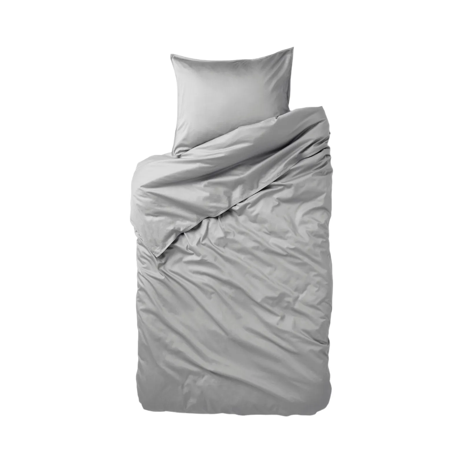 Bäddset Vide Satin 150x210cm Mörkgrå