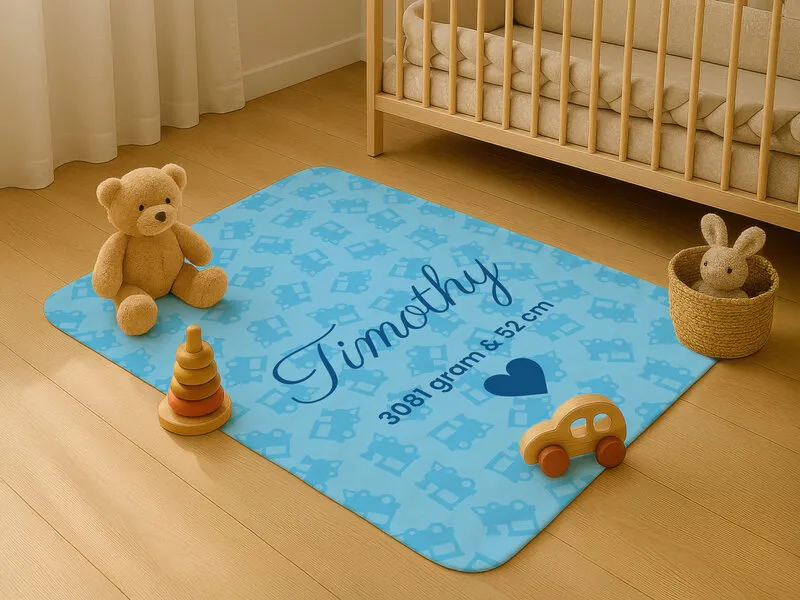 Babyfilt med Egen Text