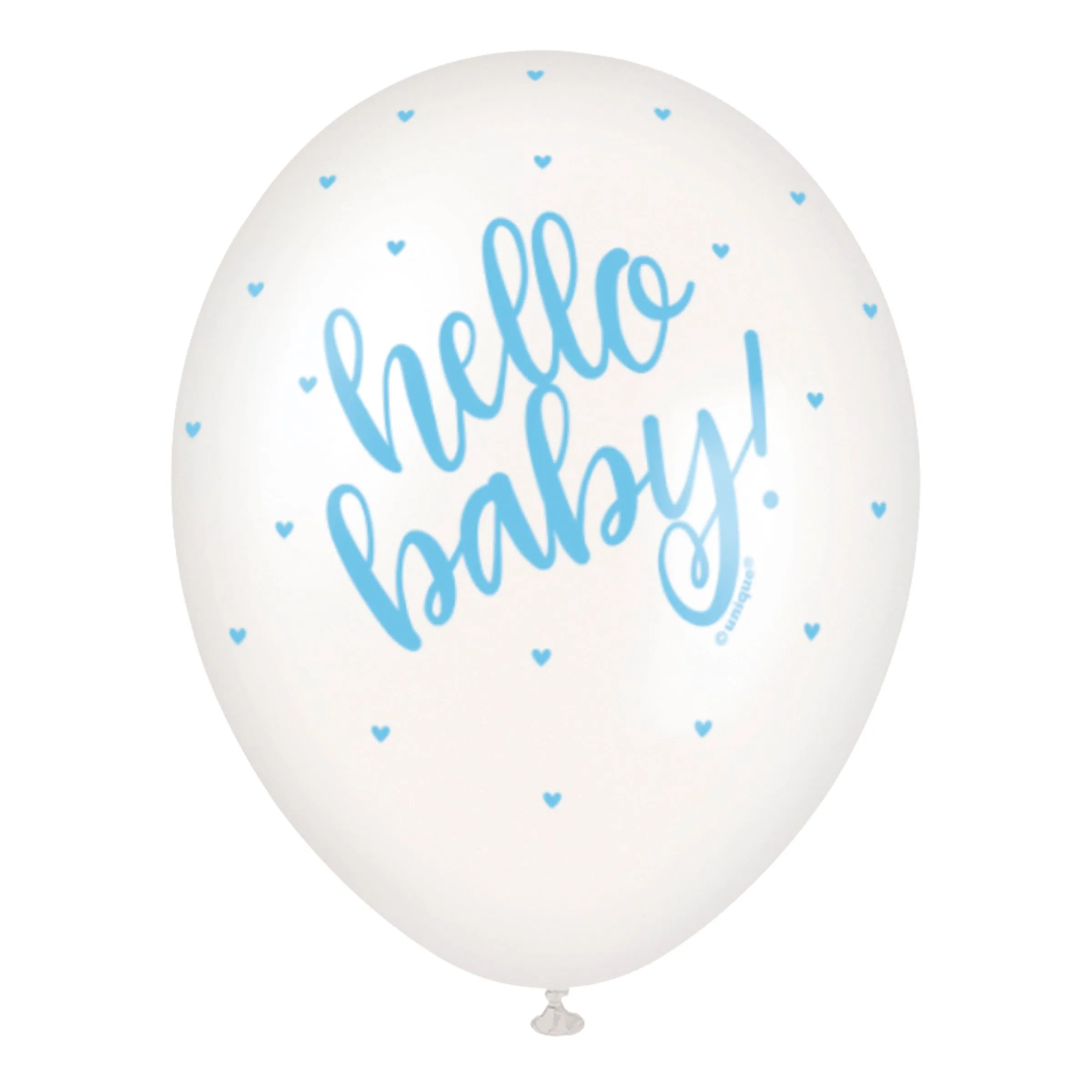 Ballonger Hello Baby Blå - 5-pack