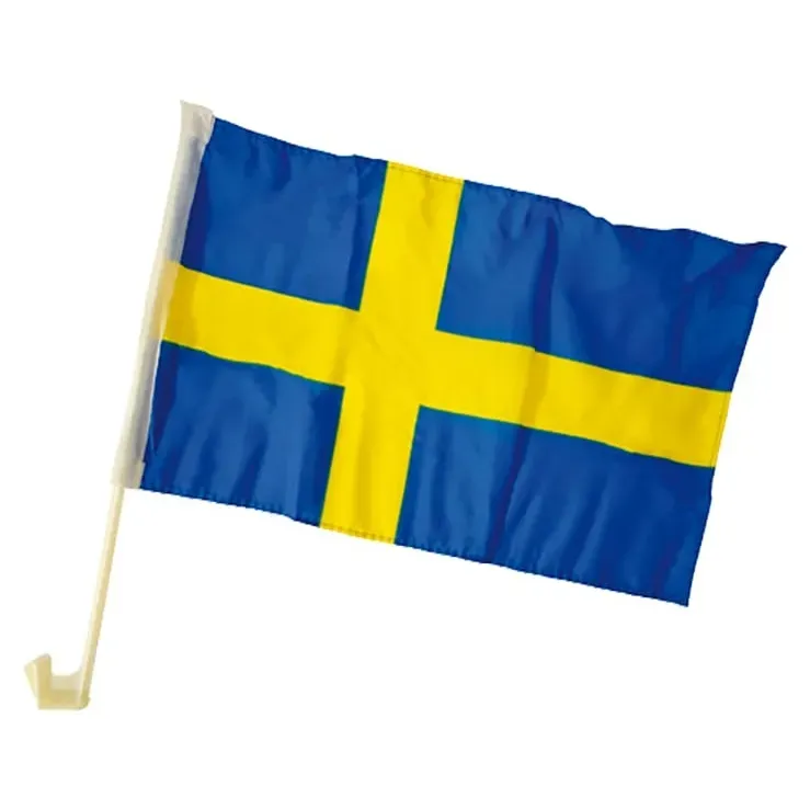 Bilflagga Sverige 45 x 30 cm