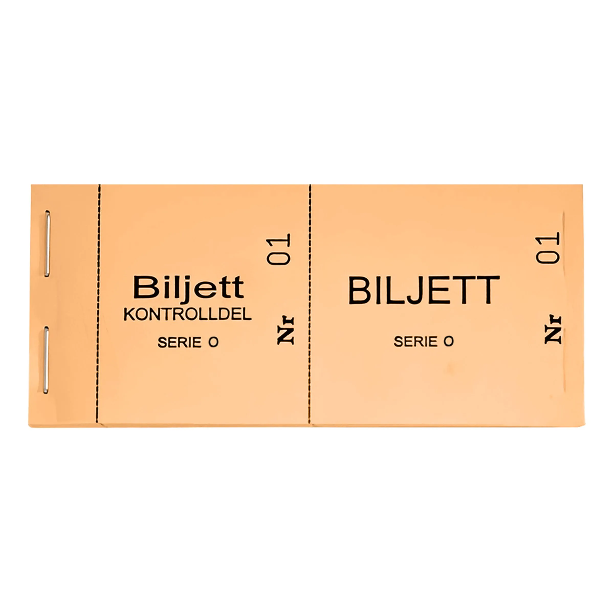 Biljettblock 1-100 - Orange