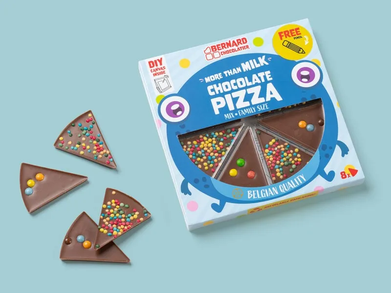 Chokladpizza med Godis