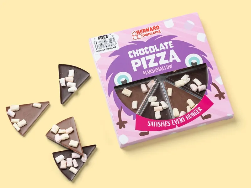 Chokladpizza med Marshmallows