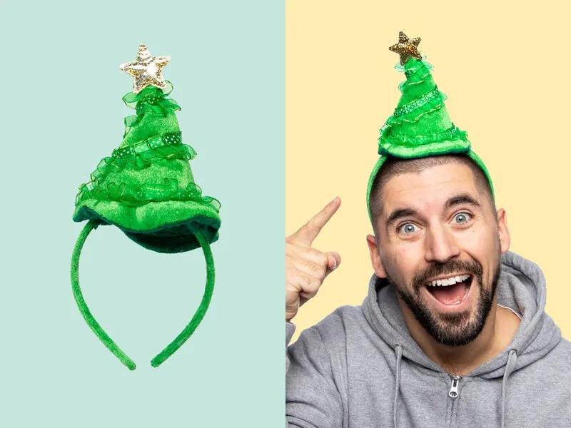 Diadem med Lysande Julgran