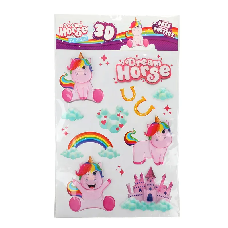 Dream Horse XXL 3D Unicorn-stickers