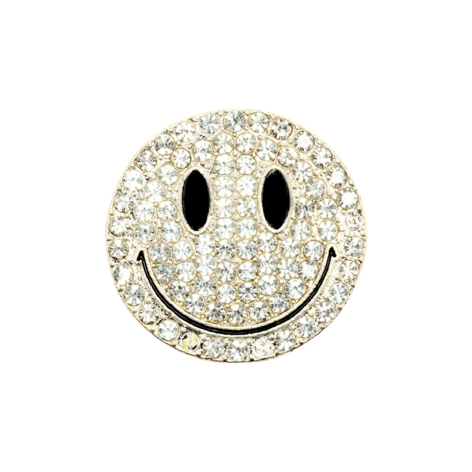 DRMZ Rhinestone Emoji Silver