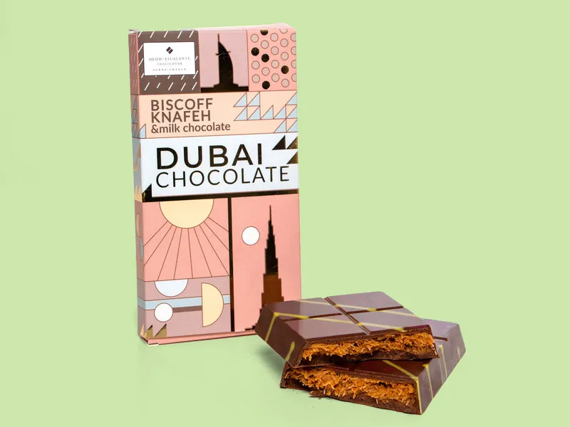 Dubai Choklad Biscoff, Knafeh & Milk Chocolate