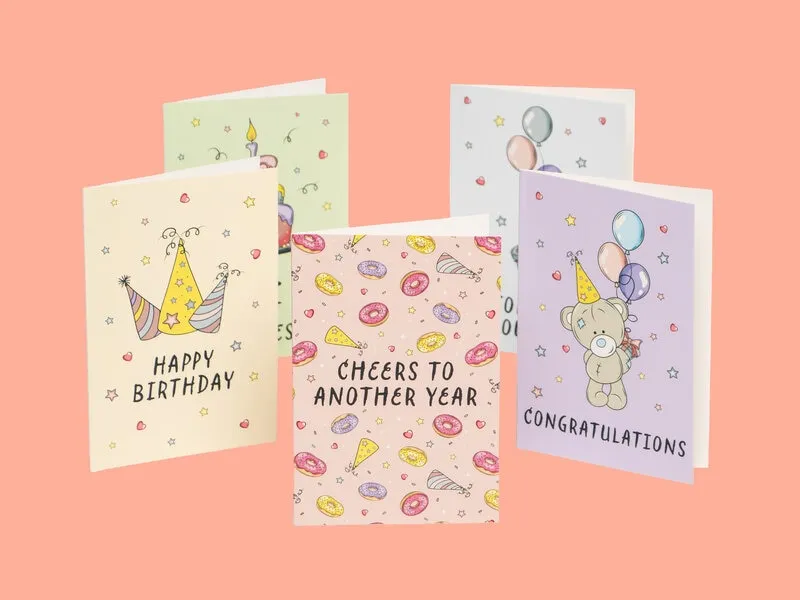 Födelsedagskort Birthday - 10-pack