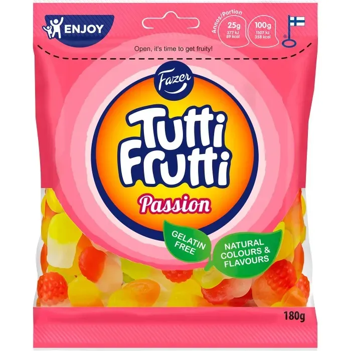Fazer Tutti Frutti Passion 180 gram