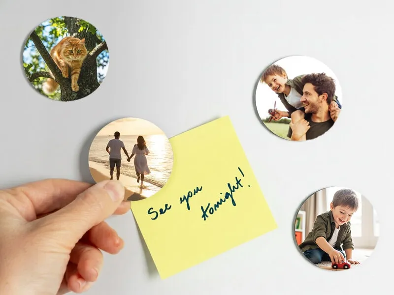 Fotomagneter 4-pack - Rund