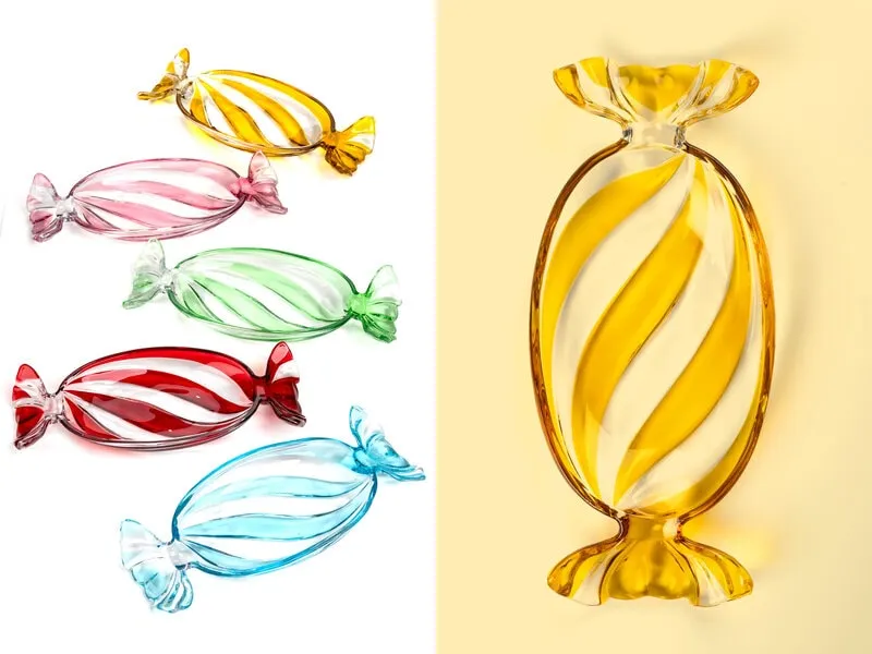 Glasfat Karamell - Stort