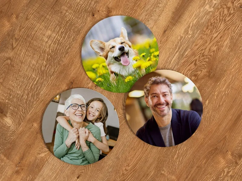 Glasunderlägg med Eget Foto