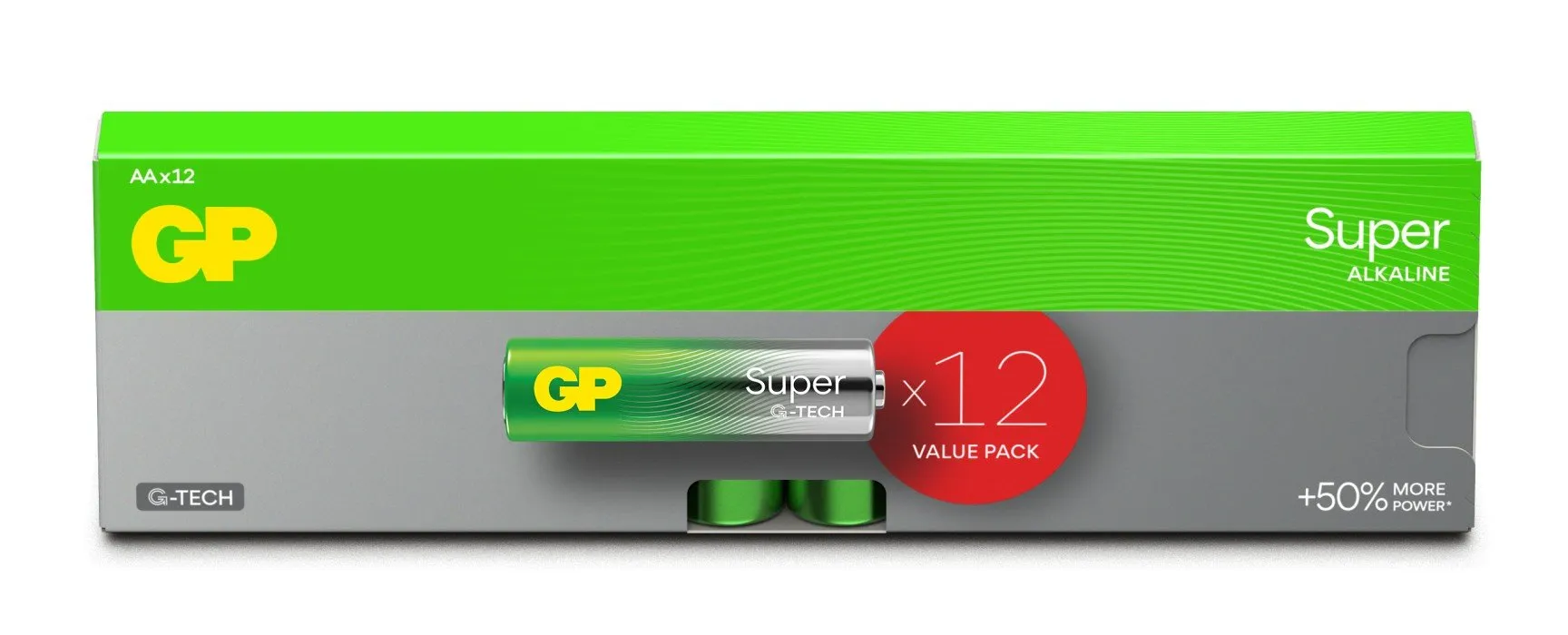 GP Super Alkaline AA-batteri 15A/LR6 (12-pack)