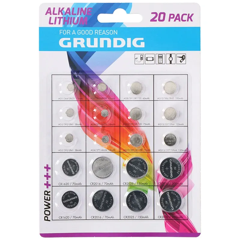 Grundig Lithium Batterimix 20-pack
