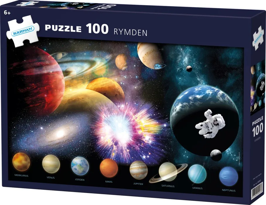 Kärnan Pappussel Rymd 100-bitar