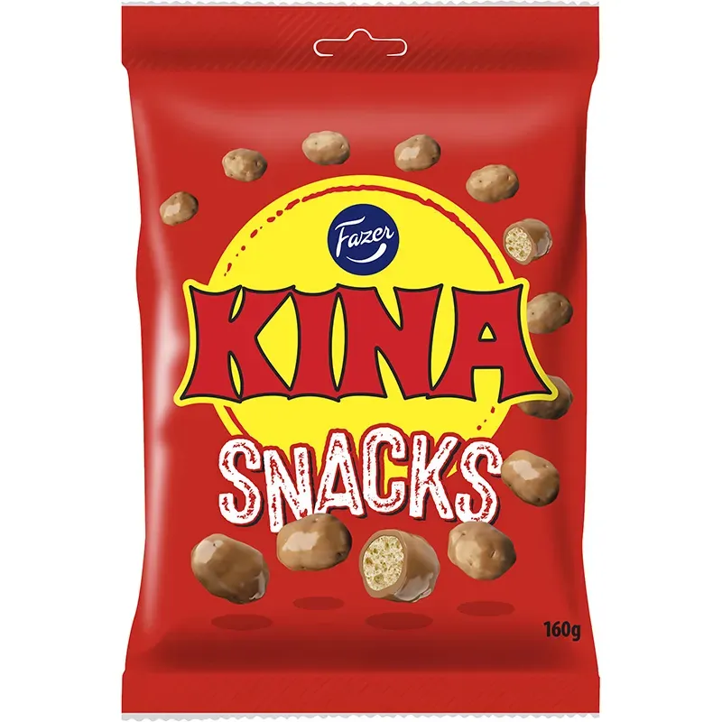 Kina Snacks Majspuffar Röd 180 gram