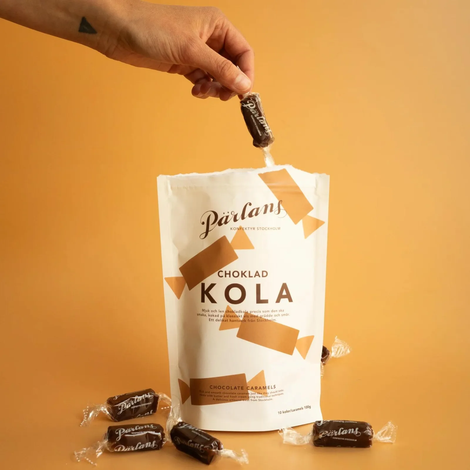 Kola i påse Choklad