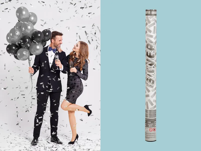 Konfettikanon Silver