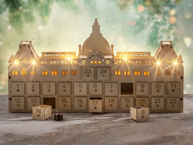 Magasin du Nord Exklusiv Chokladkalender i Trä