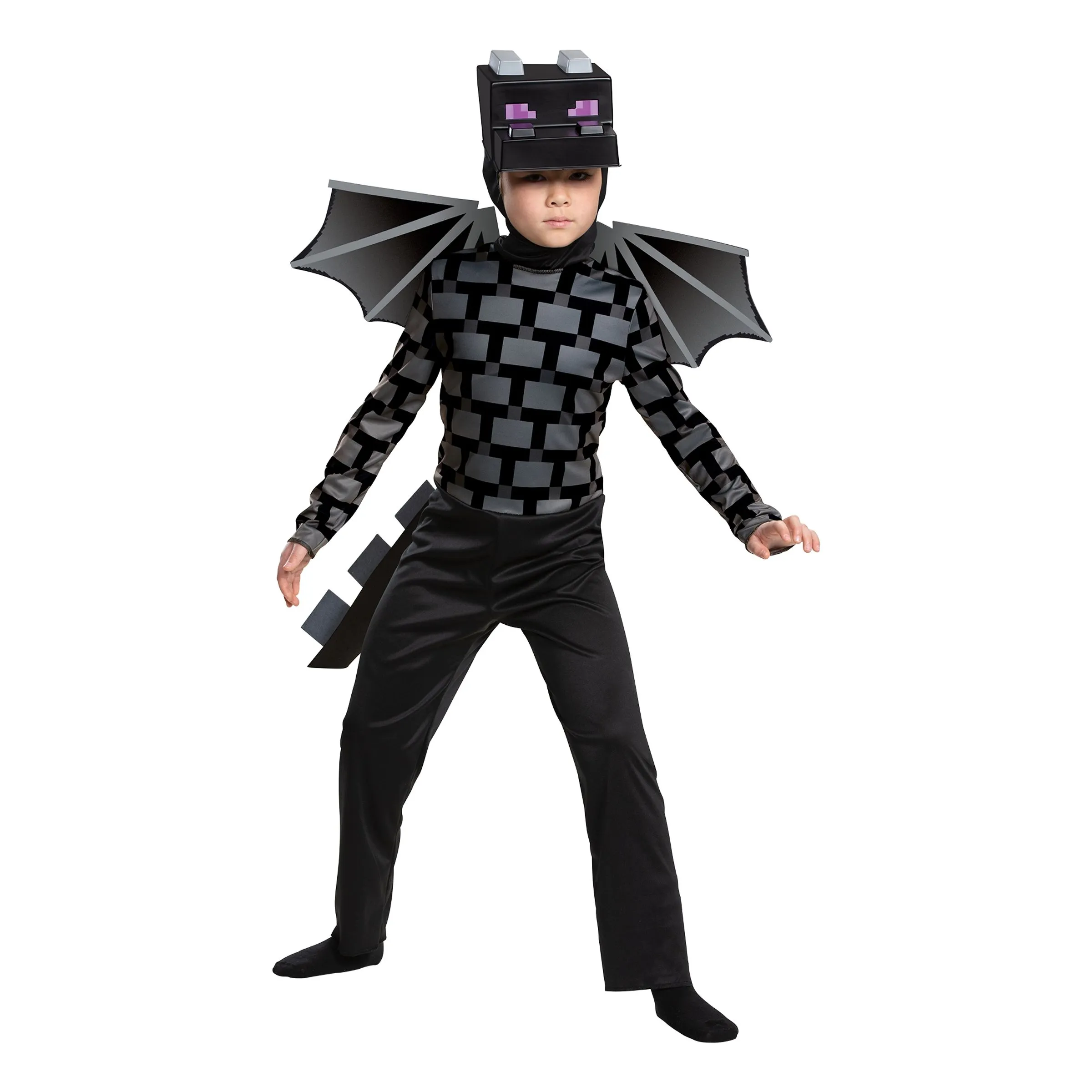 Minecraft Ender Dragon Barn Maskeraddräkt