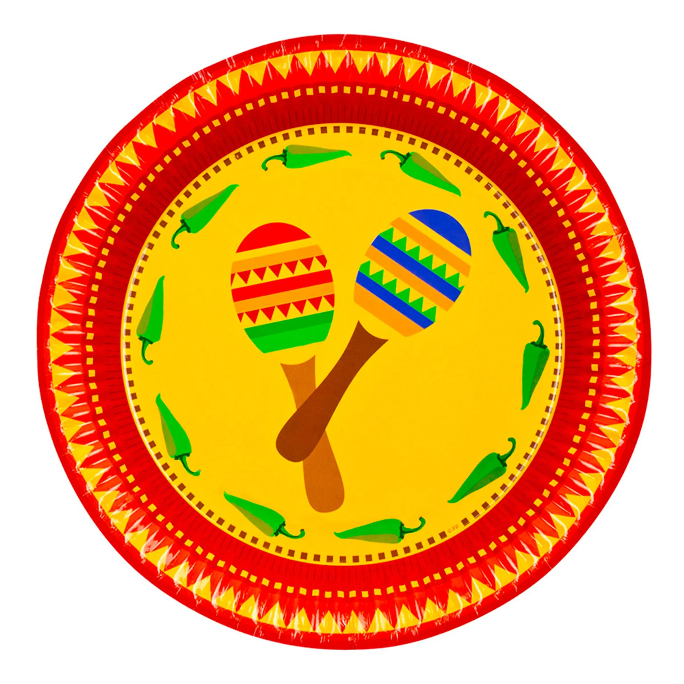 Papperstallrikar Fiesta - 10-pack