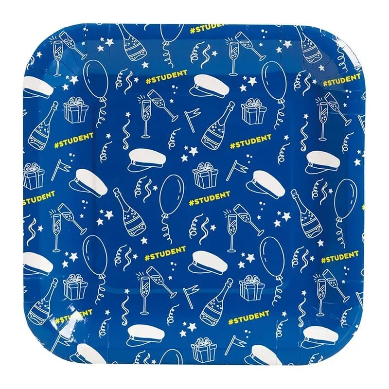 Papperstallrikar #Student 22 cm 6-pack