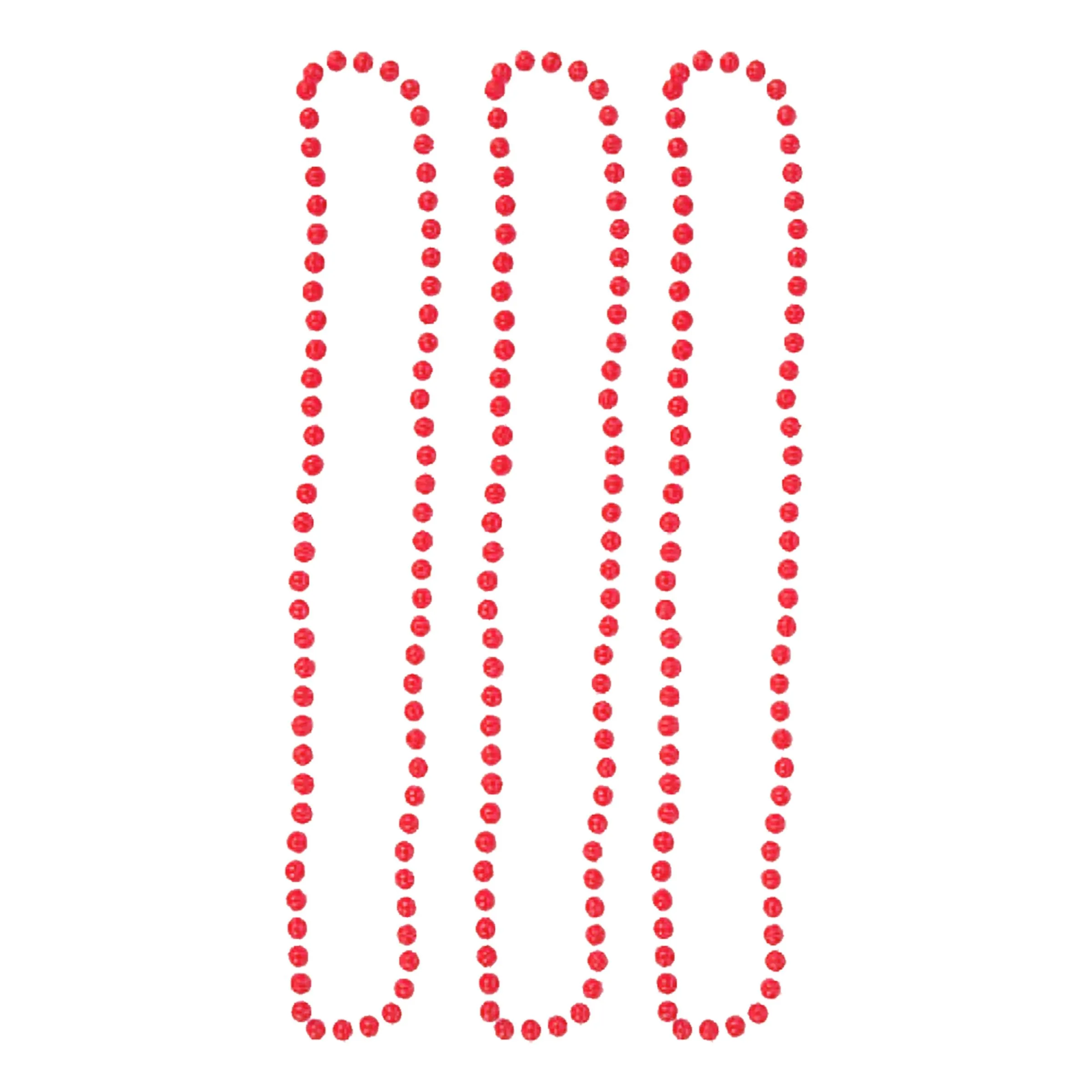 Pärlhalsband Självlysande - 3-pack Rosa
