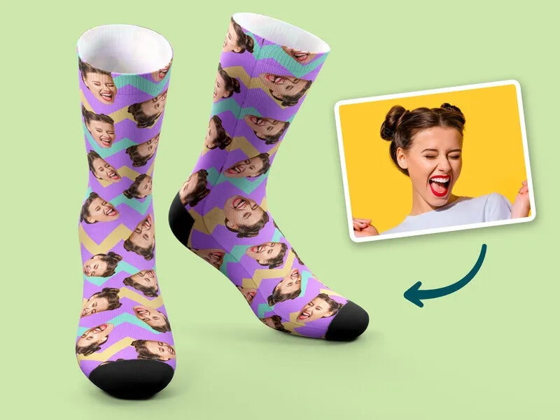 Personliga Strumpor med Foto - Påsk