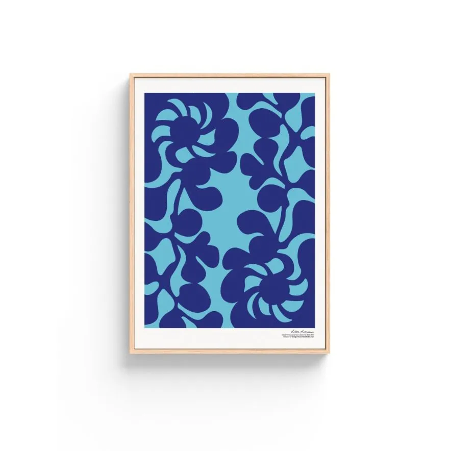 Poster Bird´s 1967 - no.4 Blå/Blå