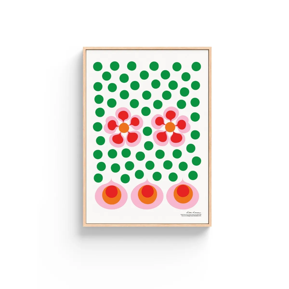 Poster Bird´s 1967 - no.6 grön/vit