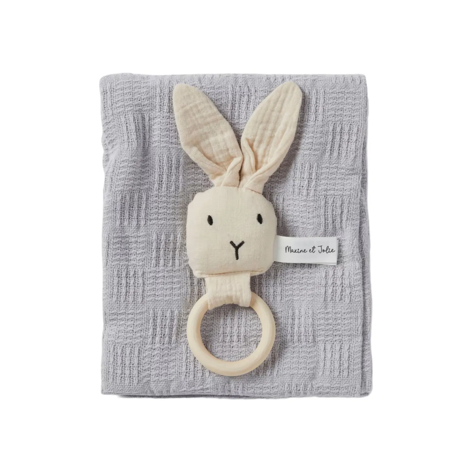 Presentbox Etienne skallra + filt Blå