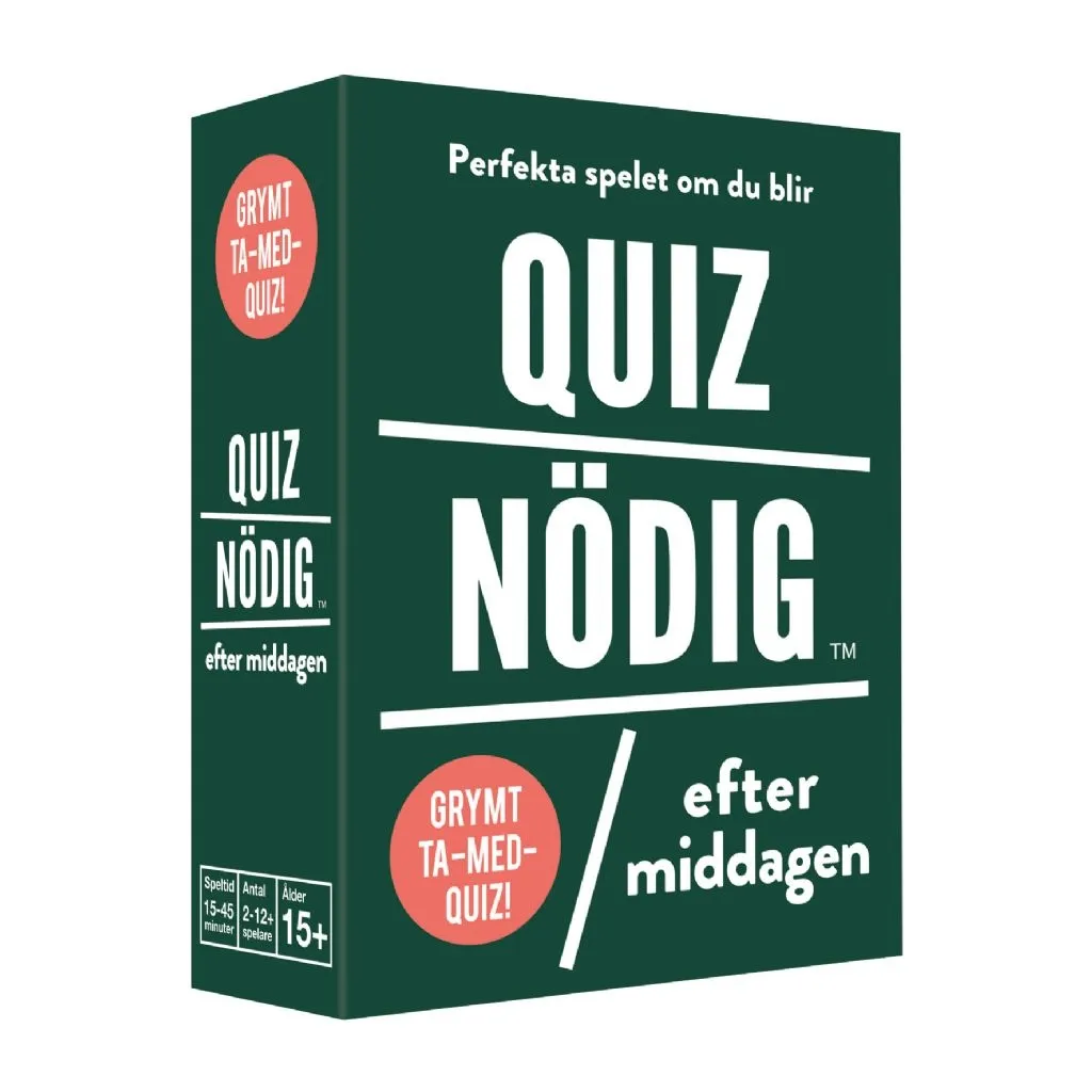 Quiznödig - Efter middagen (SE) Familjespel